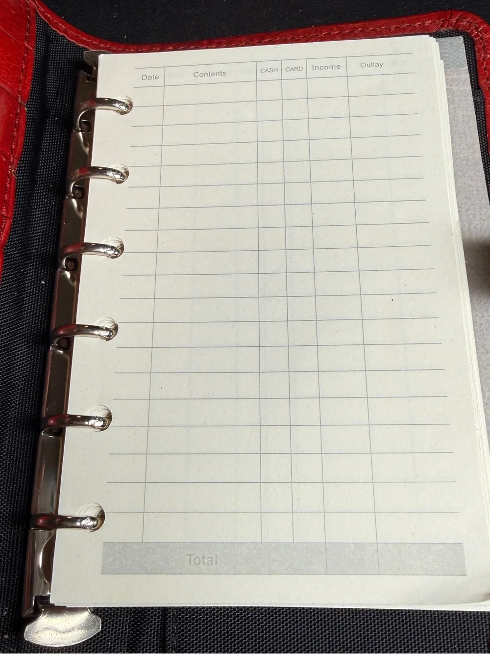 Vintage BRIGHTON Personal Organizer Planner Ravishing Red Leather 6 5/8”x 4 1/4